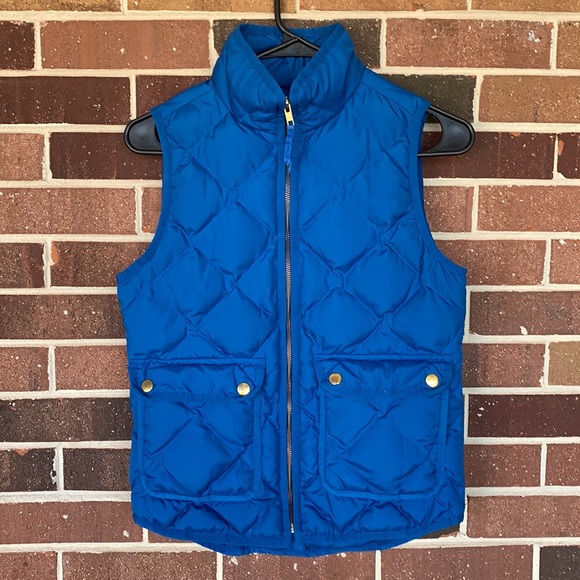 J.Crew Quilted Down Vest - Picture 1 of 8